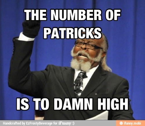 THE NUMBER OF
IS TO DAMN HIGH