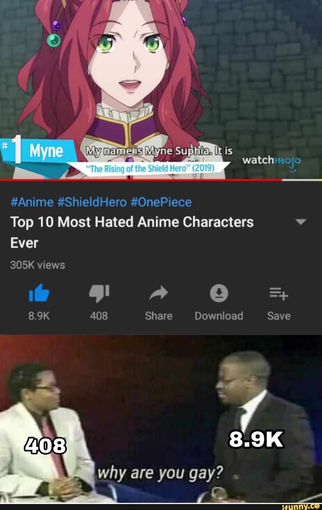 Are you gay? Top 10 Most Hated Anime Characters ' Ever & why 