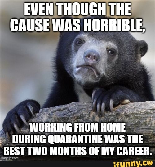 DURING QUARANTINE WAS THE REST TWO MONTHS OF MY CAREER: