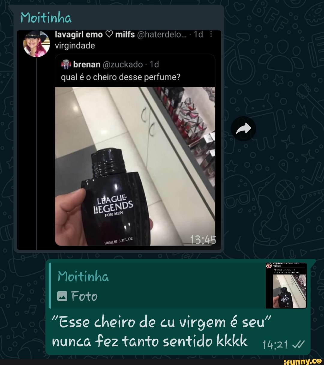 Mortinha
a lavagirl emo Q milfs (Dhaterdelo...
virgindade
brenan (ozuckado
qual é o cheiro desse perfume?
Moitinha
Foto
"Esse cheiro de cu virgem é seu" nunca fez tanto sentido kkkk