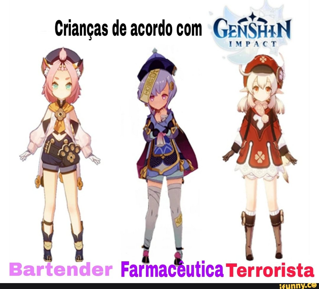 Crianças de acordo com GeNSHAN
MPACT
Bartender Farmacêutica Terrorista