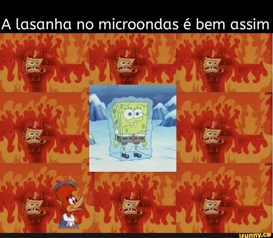 A lasanha no microondas é bem assim