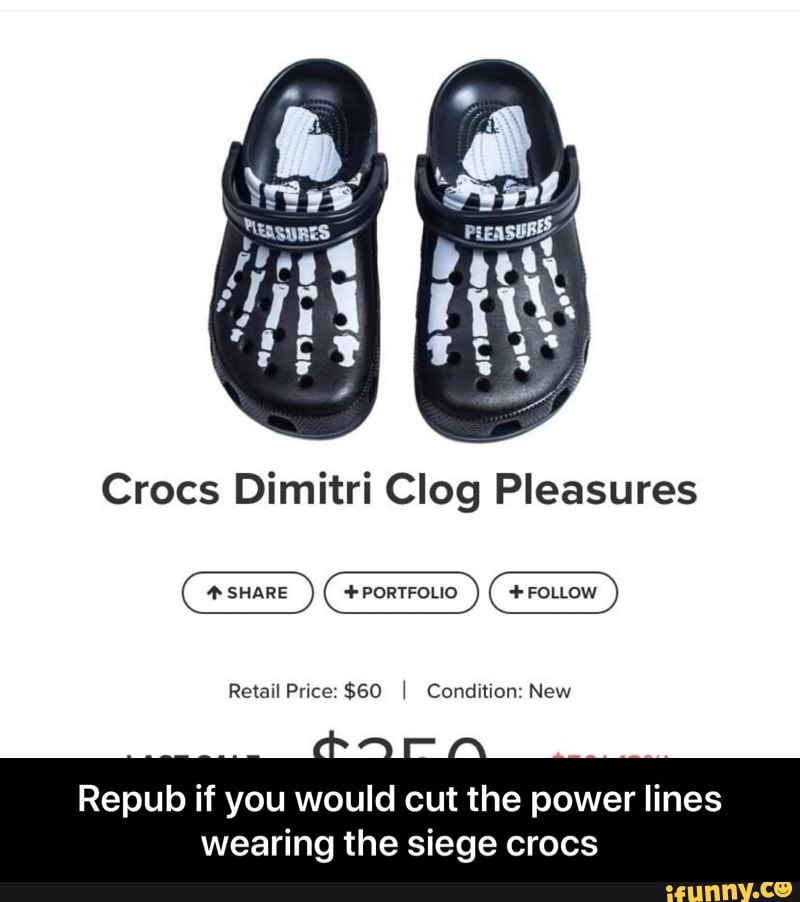 crocs dimitri clog pleasures