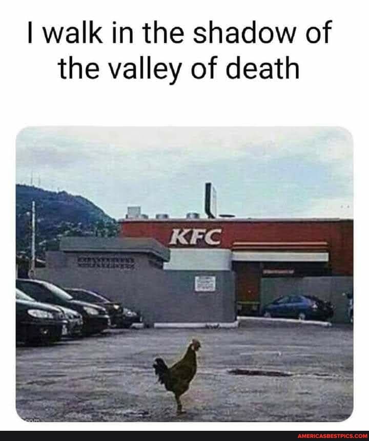 I walk in the shadow of the valley of death