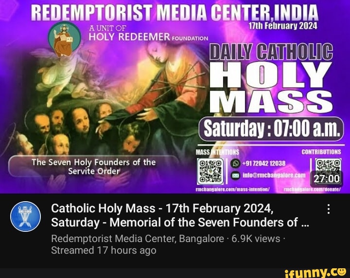 MPVORIST MEDIA oF HOLY REDEEMER The Seven Holy Founders of ENTER