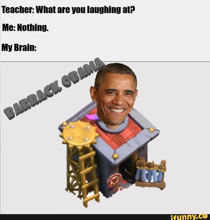 Teacher: What are you laughing at?
Me: Nothing.