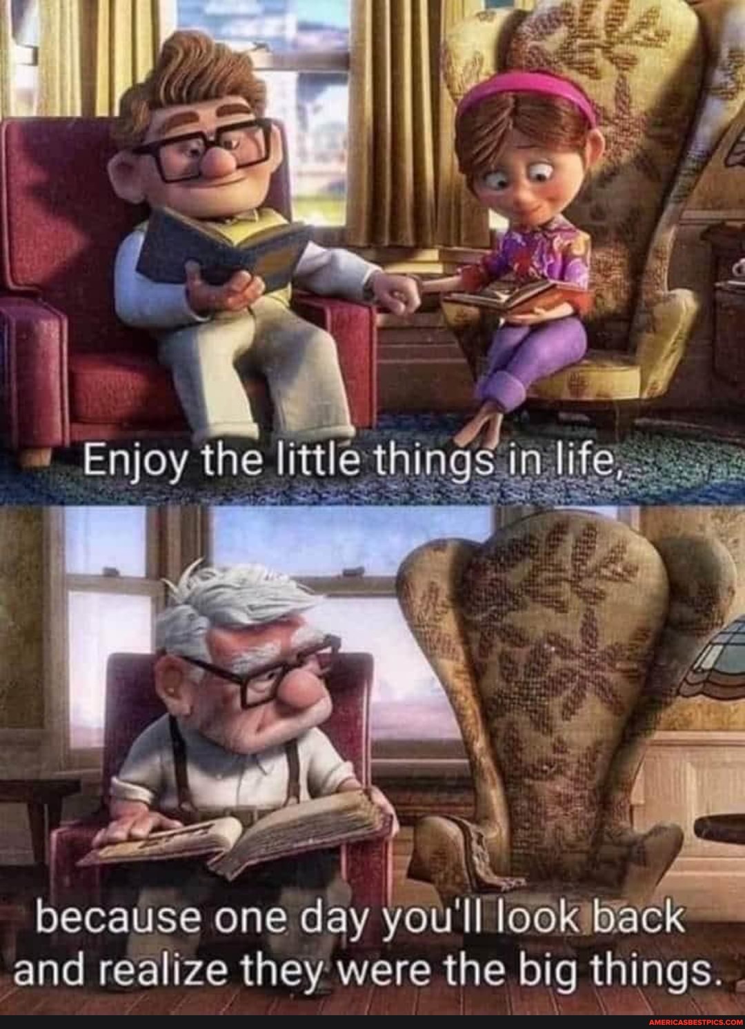 I /
I \ /
' Enjoy the 'thi li
because one day you'll look back and realize they were the big things. -