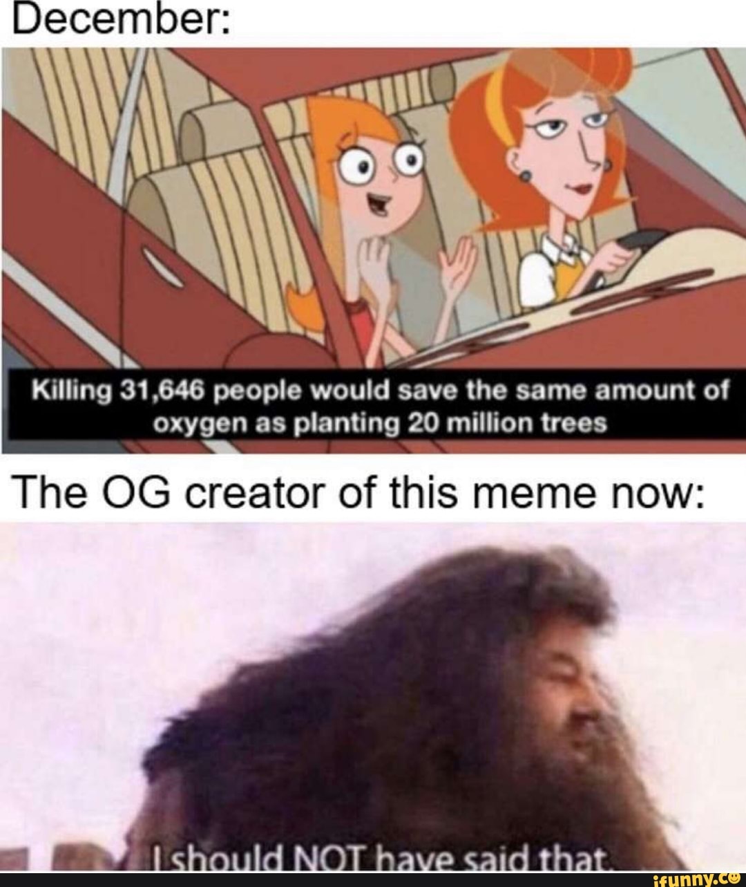 December ta Killing 31,646 people would save the same amount of oxygen