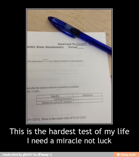 This is the hardest test of my life
I need a miracle not luck - This is the hardest test of my life
I need a miracle not luck