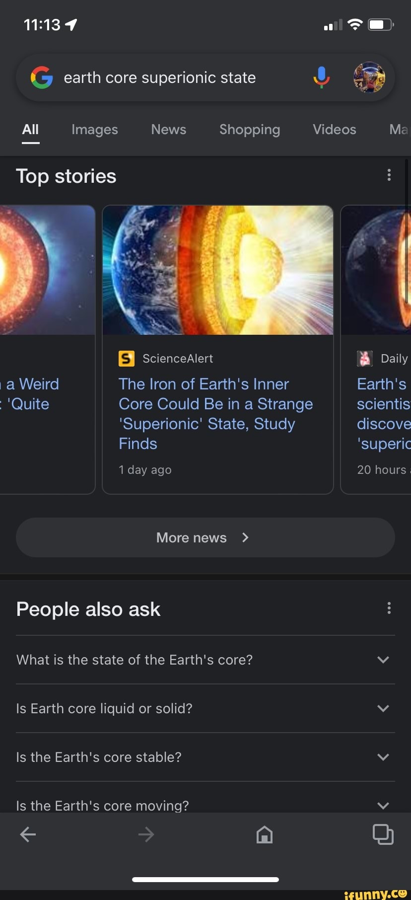 Superionic Inner Core 7 Ci} earth core superionic state All Images News Shopping Videos Me ...
