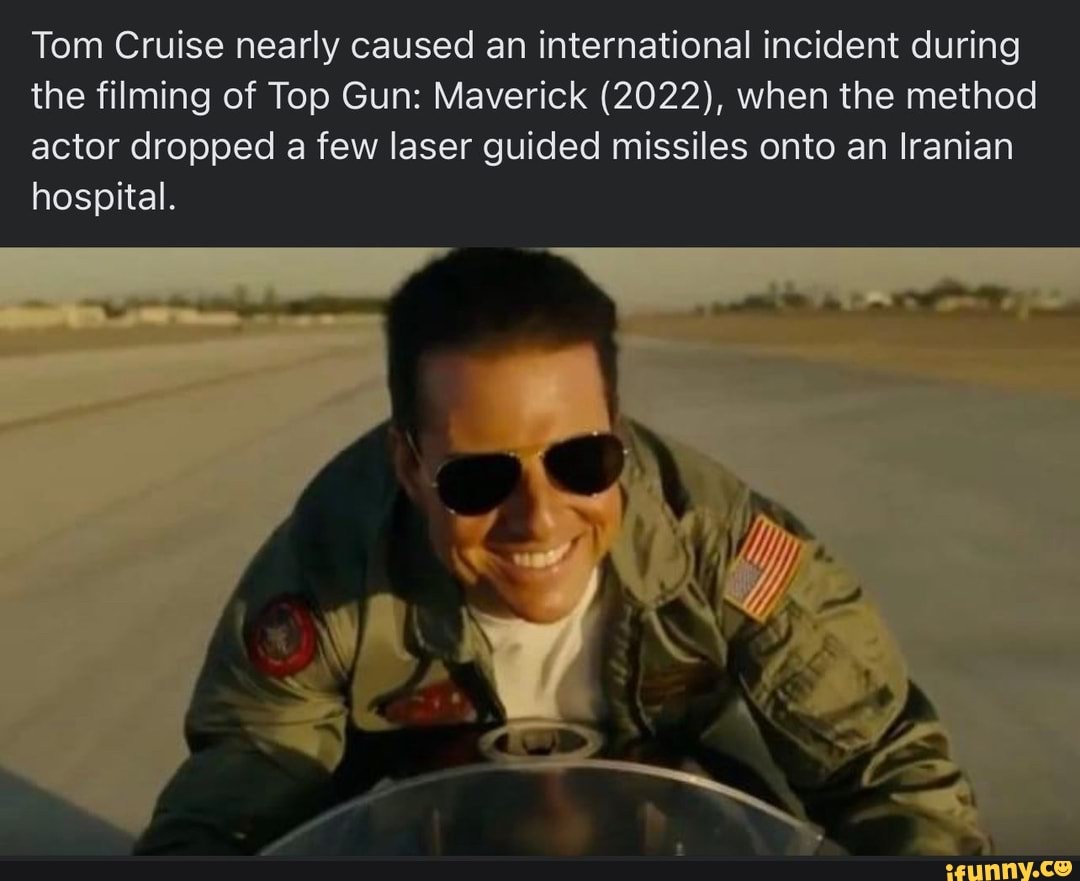 Tom Cruise nearly caused an international incident during the film