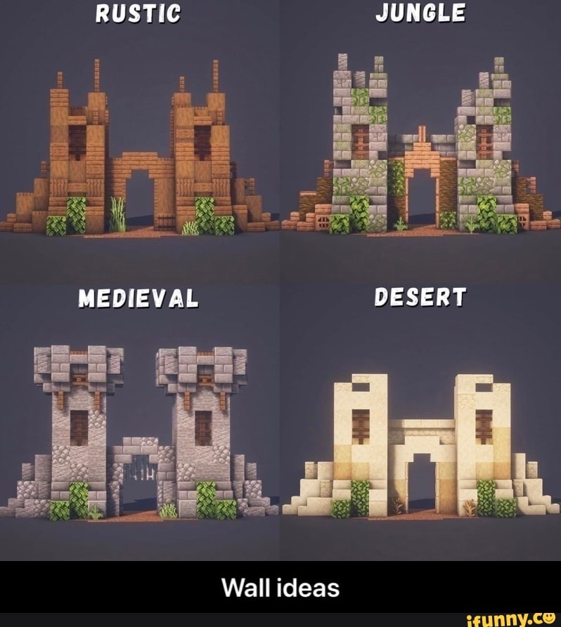 RUSTIC JUNGLE MEDIEVAL DESERT Wall ideas iFunny