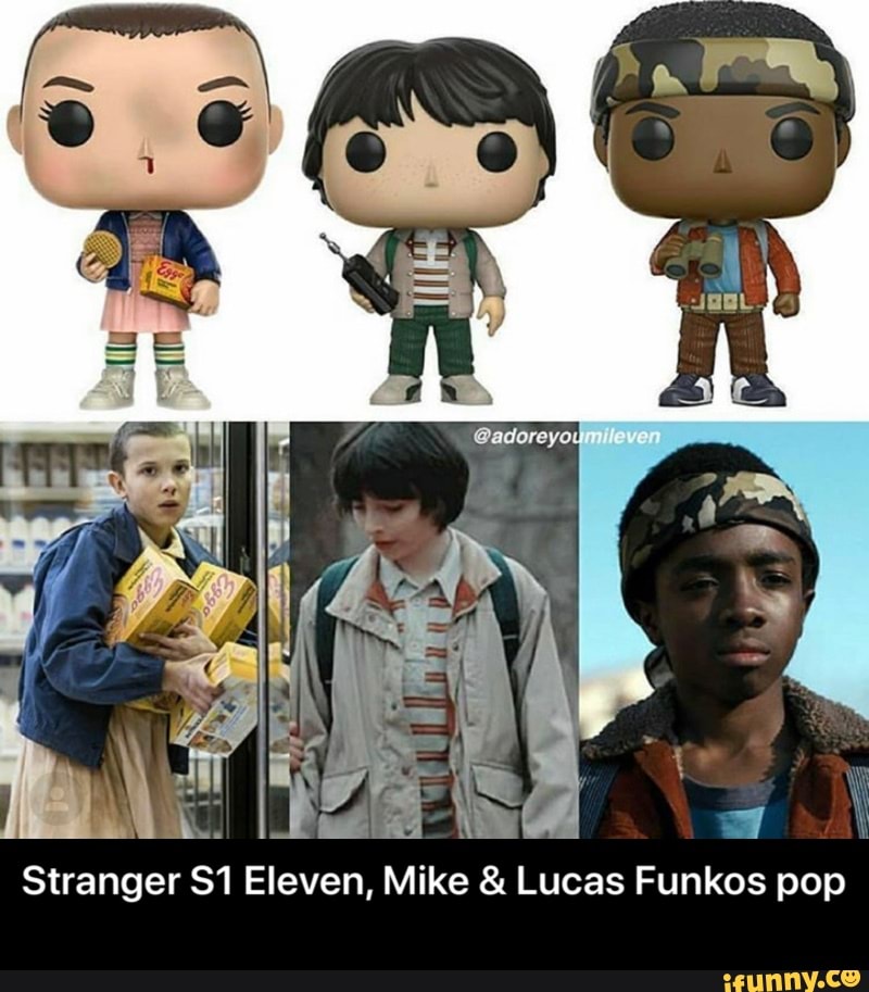 Stranger S1 Eleven, Mike Lucas Funkos pop - Stranger S1 Eleven, Mike & Lucas Funkos pop
