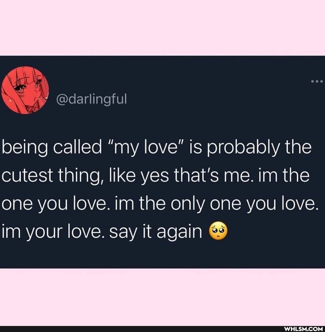 Taine
being called "my love" is probably the
cutest thing, like yes that's me. im the
one you love. im the only one you love.
im your love. say it again