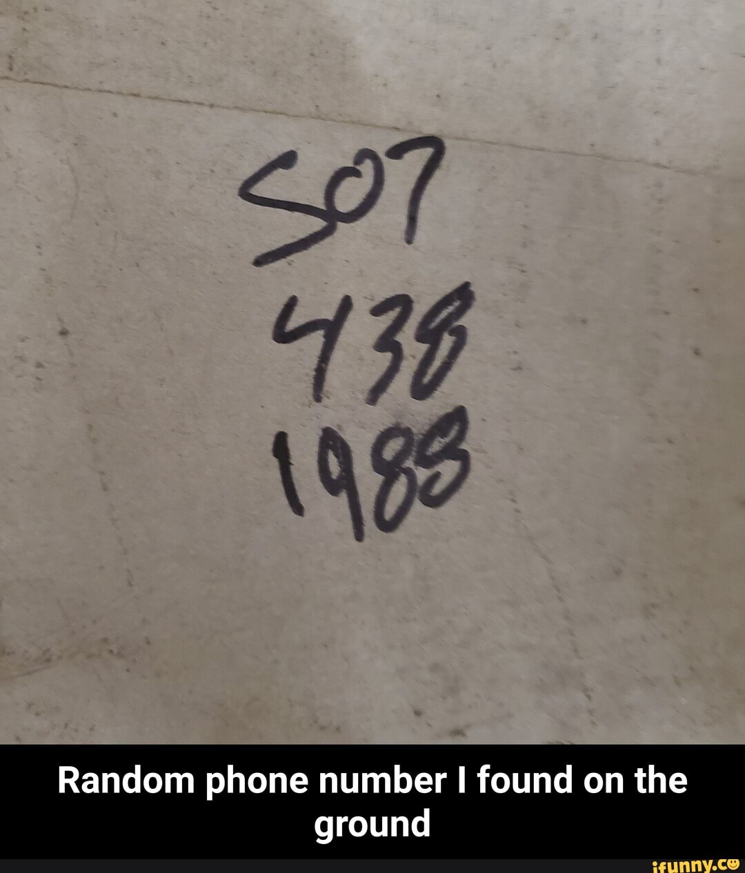 136 Random phone number I found on the ground - Random phone number I found on the ground ...