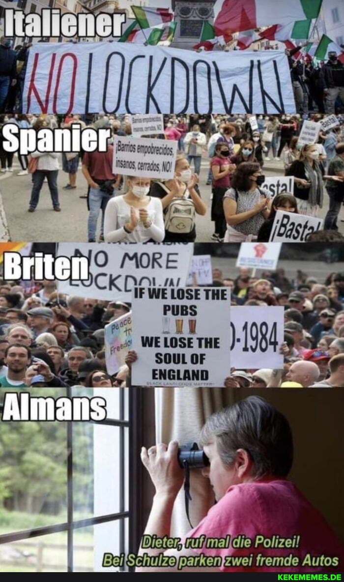 Spanier
Briten
MORE PUBS
Dieter die Polizeil