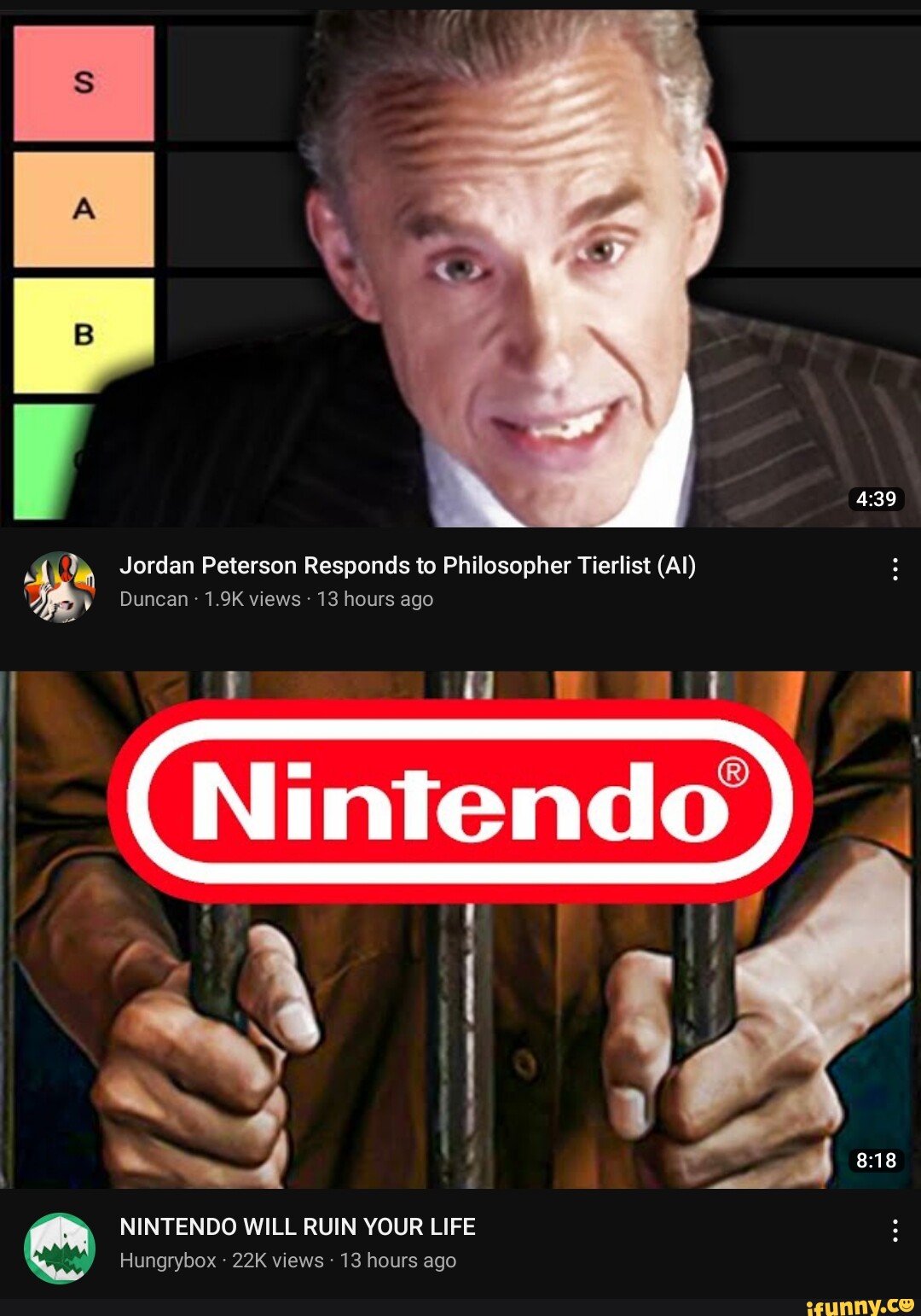 Jordan Peterson Responds to Philosopher Tierlist (Al) Duncan - 1.9K ...