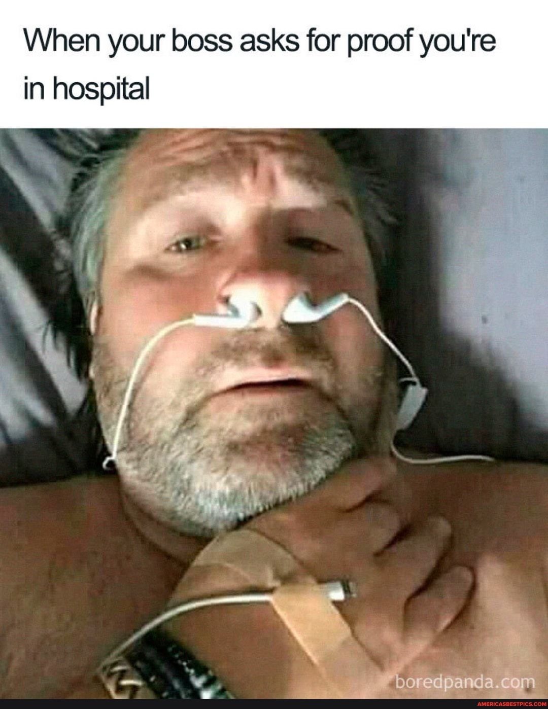 When your boss asks for proof you're in hospital