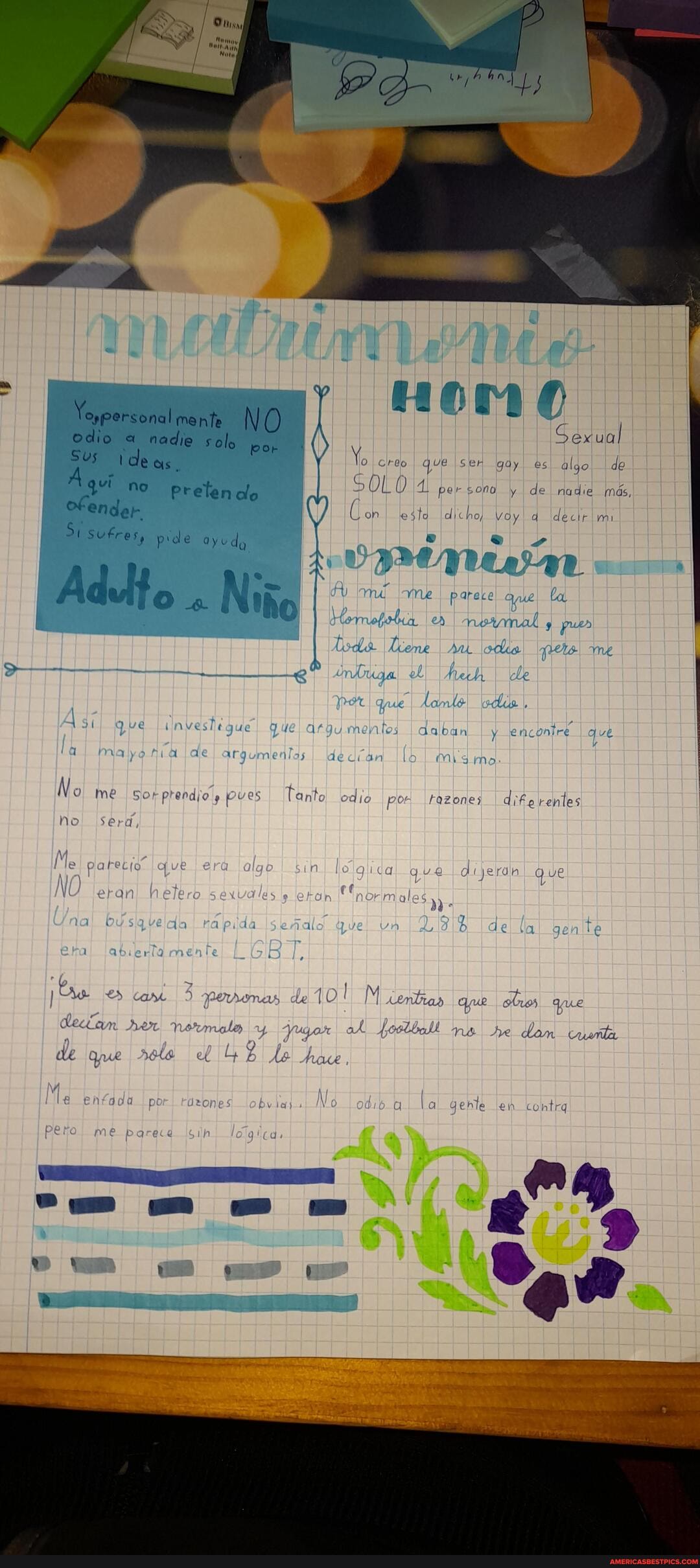 NO sur gey de
SOLO por y de decuw
5%
pede aye
mowmall gve tnvestigud' y ae le
Sorpreadis', pues edio no serd,
que algo gin que
NO eran heters seweles 9 eron "nermaleg rapita va de la gen te
awartamente
Me enfode No eh contre me