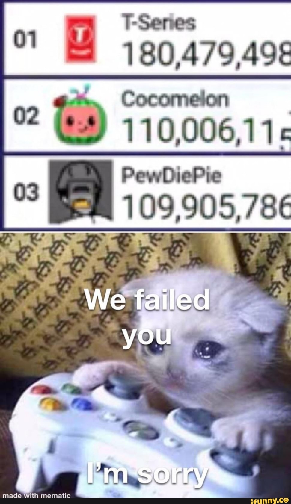 if
We failed
you
mace with menratic