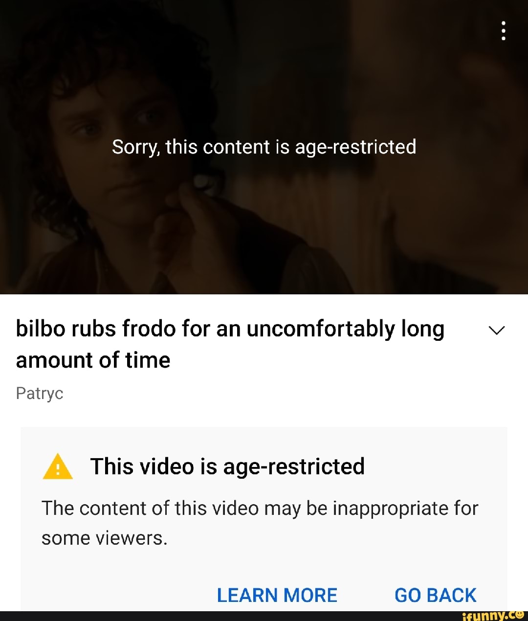 Sorry This Content Is Age Restricted