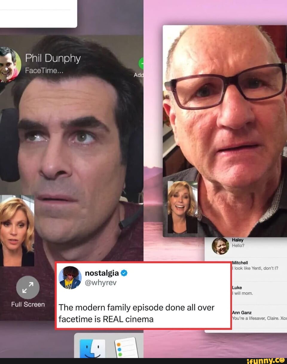 Phil Dunphy FaceTime... I nostalgia whyrev The modern family episode