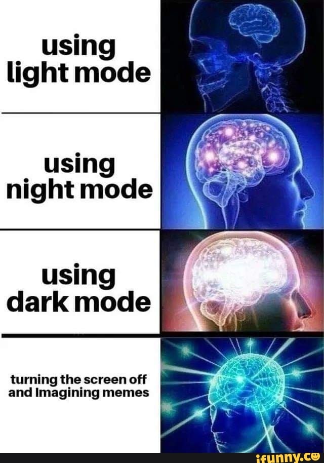 Using light mode using night mode using dark mode turning the screen ...
