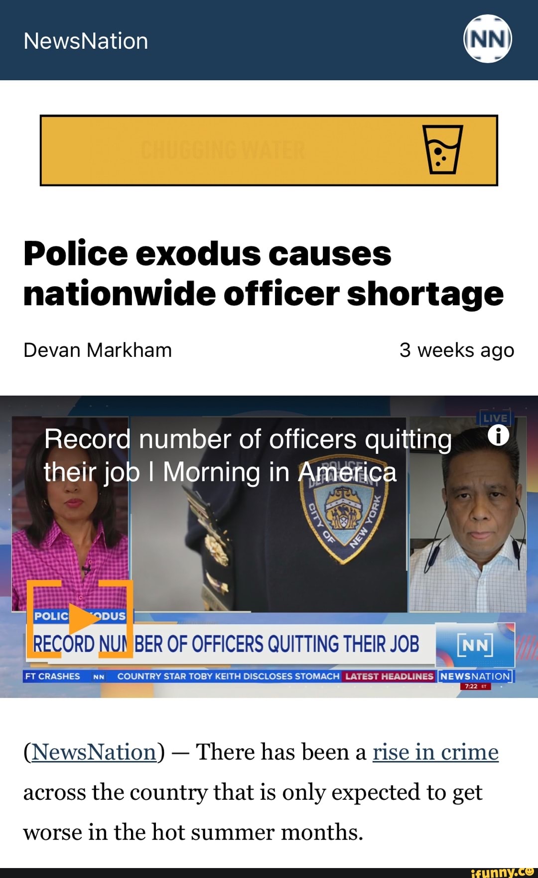 NewsNation Police exodus causes nationwide officer shortage Devan