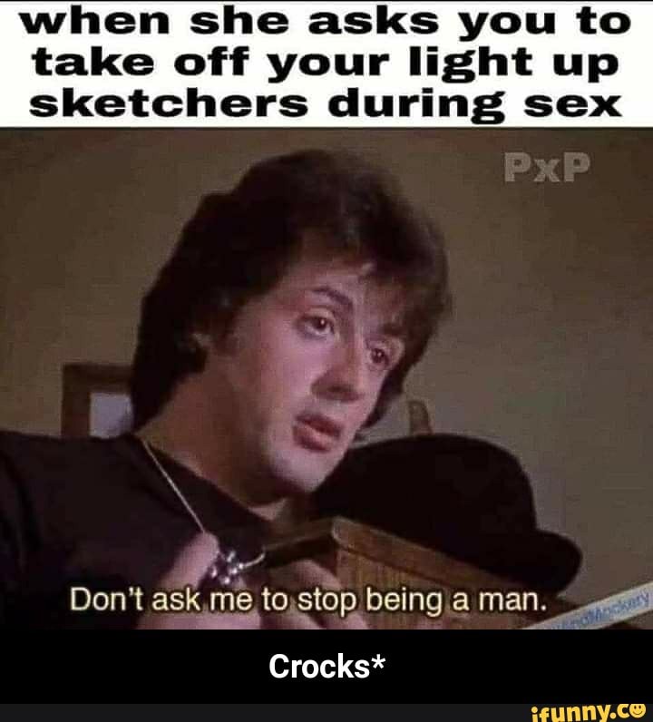 light up sketchers meme