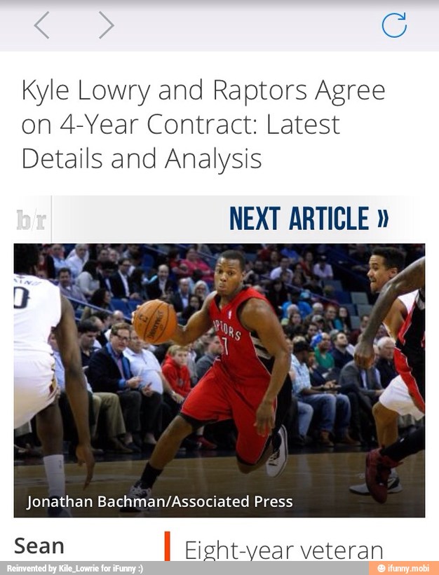 Kyle Lowry and Raptors Agree
on 4-Year Contract: Latest
Details and Analysis
NEXT ARTICLE Jonathan Bachman/Associated Press
À Eishitvear
