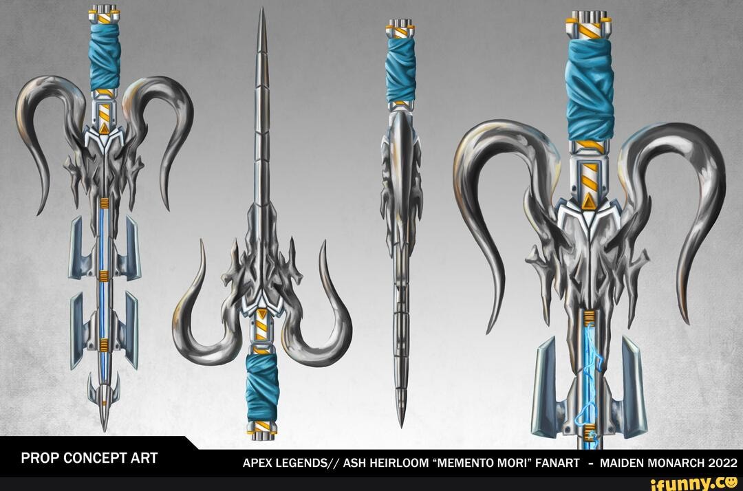 DEN MONARCH 2022 APEX LEGENDS// ASH HEIRLOOM "MEMENTO MORI" FANART