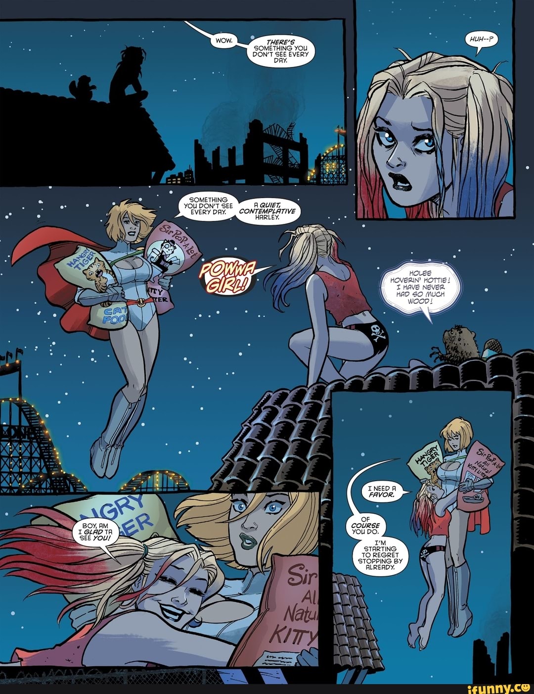 dc, dccomics, harleyquinn, harleenquinzel, powergirl, karenstarr, karazorel...