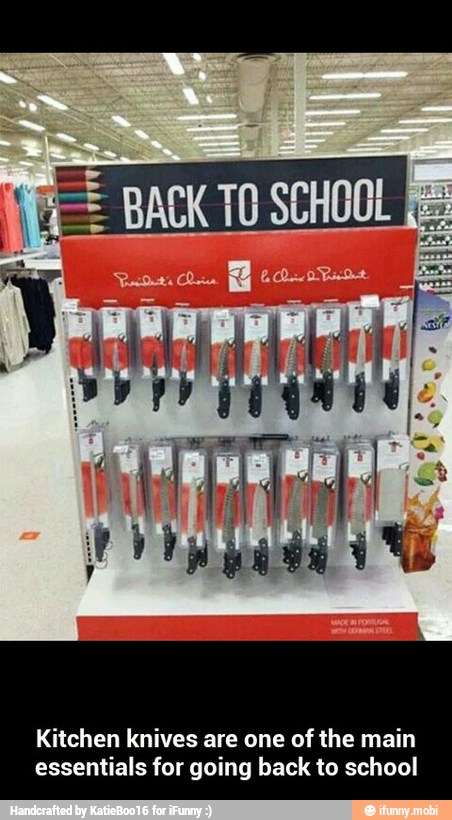 itchen knives are one of the main
essentials for going back to school - Kitchen knives are one of the main essentials for going back to school