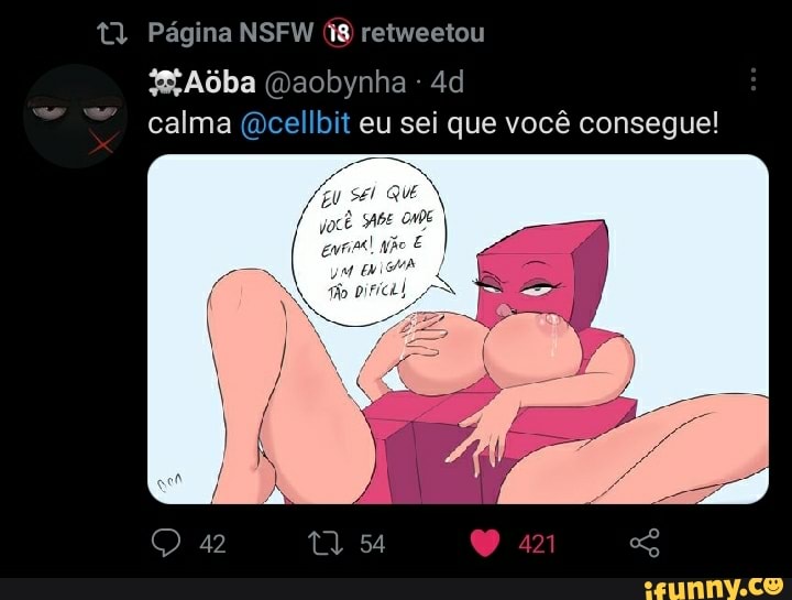 Página NSFW retweetou
MAúba Gaobynha calma (dcellbit eu sei que você consegue!