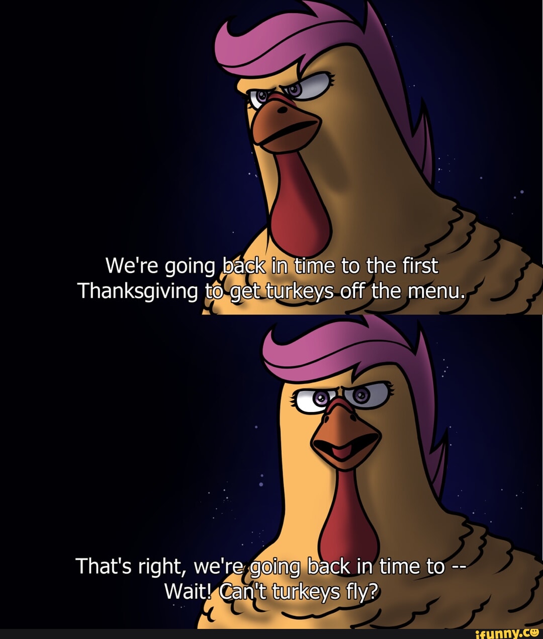 We Re Going Back In Time To The First Thanksgiving To Get Turkeys Off 10d7d4dbd53efd4f0f1622ecbc7c994fbc2a3e2bbf599b99d79e2b995752d389 1