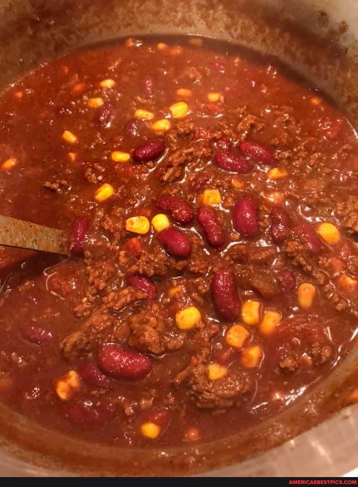 chili, beans, corn