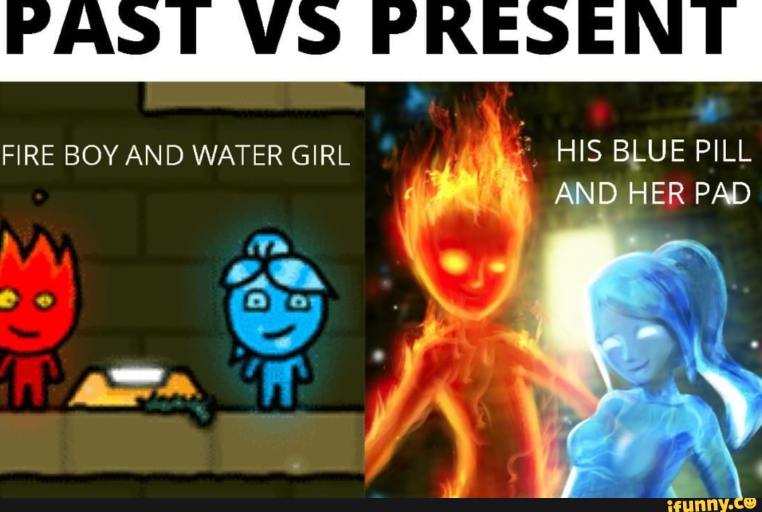 Fireboy and Watergirl if ain't these their anime forms : r/Animemes