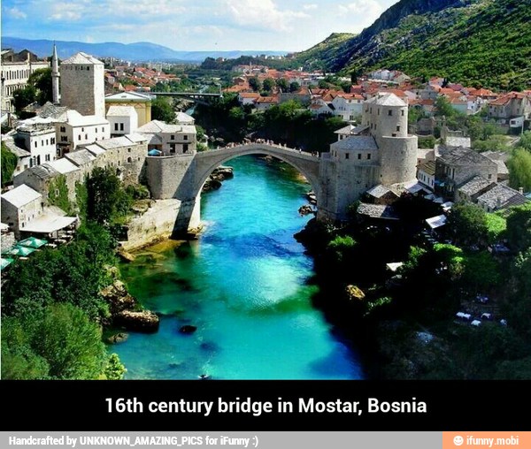 16th century bridge in Mostar, Bosnia - 16th century bridge in Mostar, Bosnia
