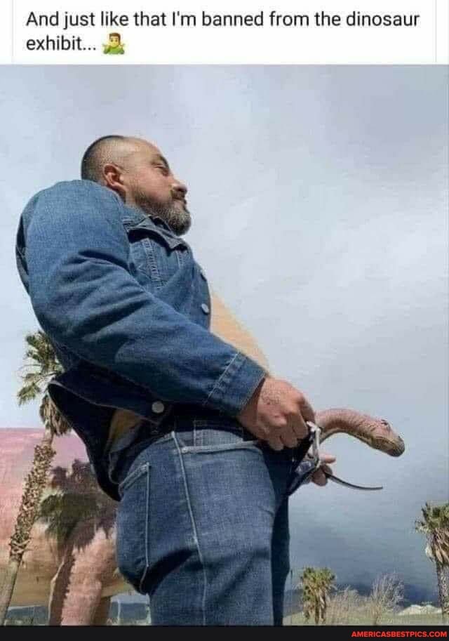 And just like that I'm banned from the dinosaur exhibit...
