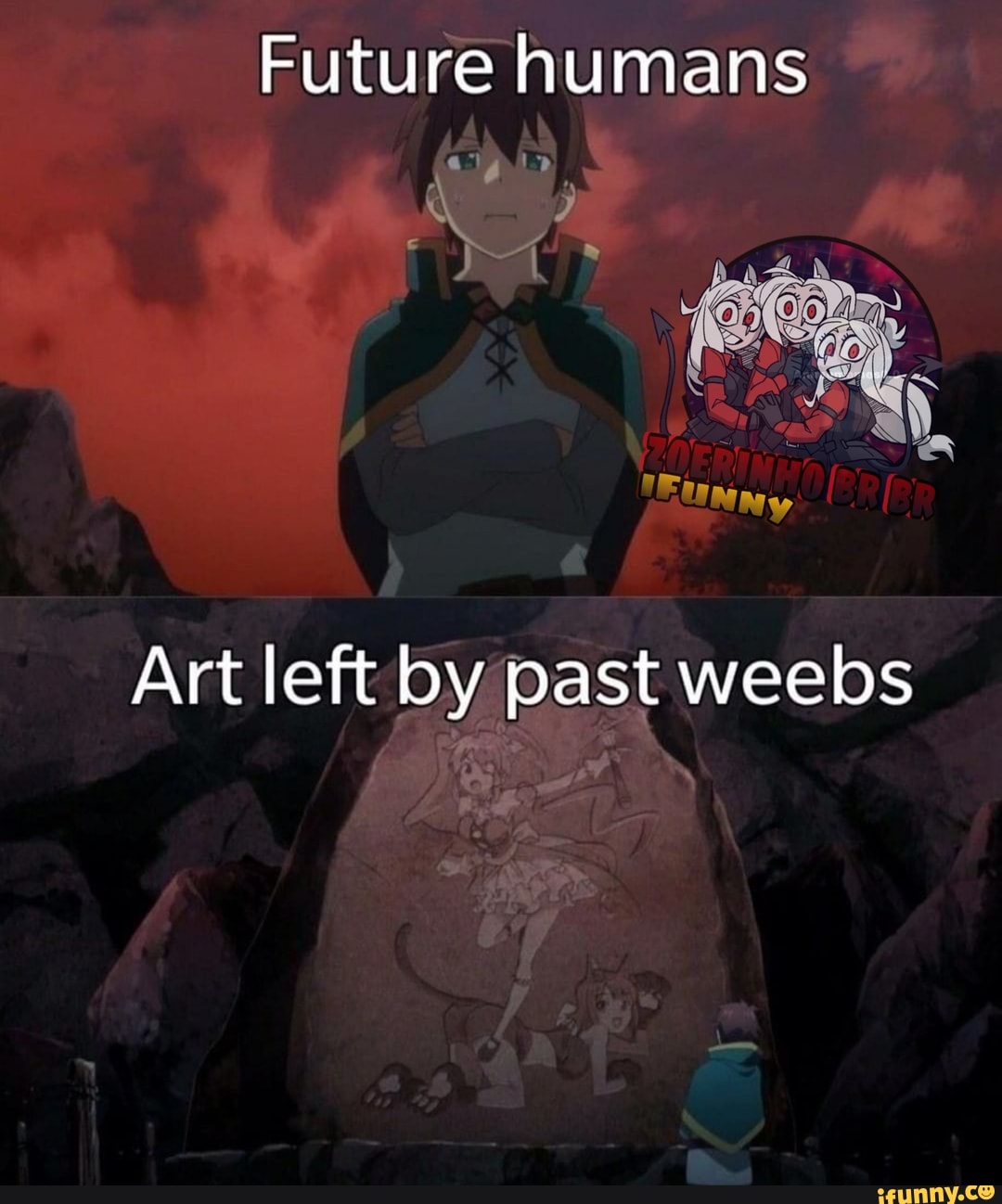 Future humans
Art left by past weebs