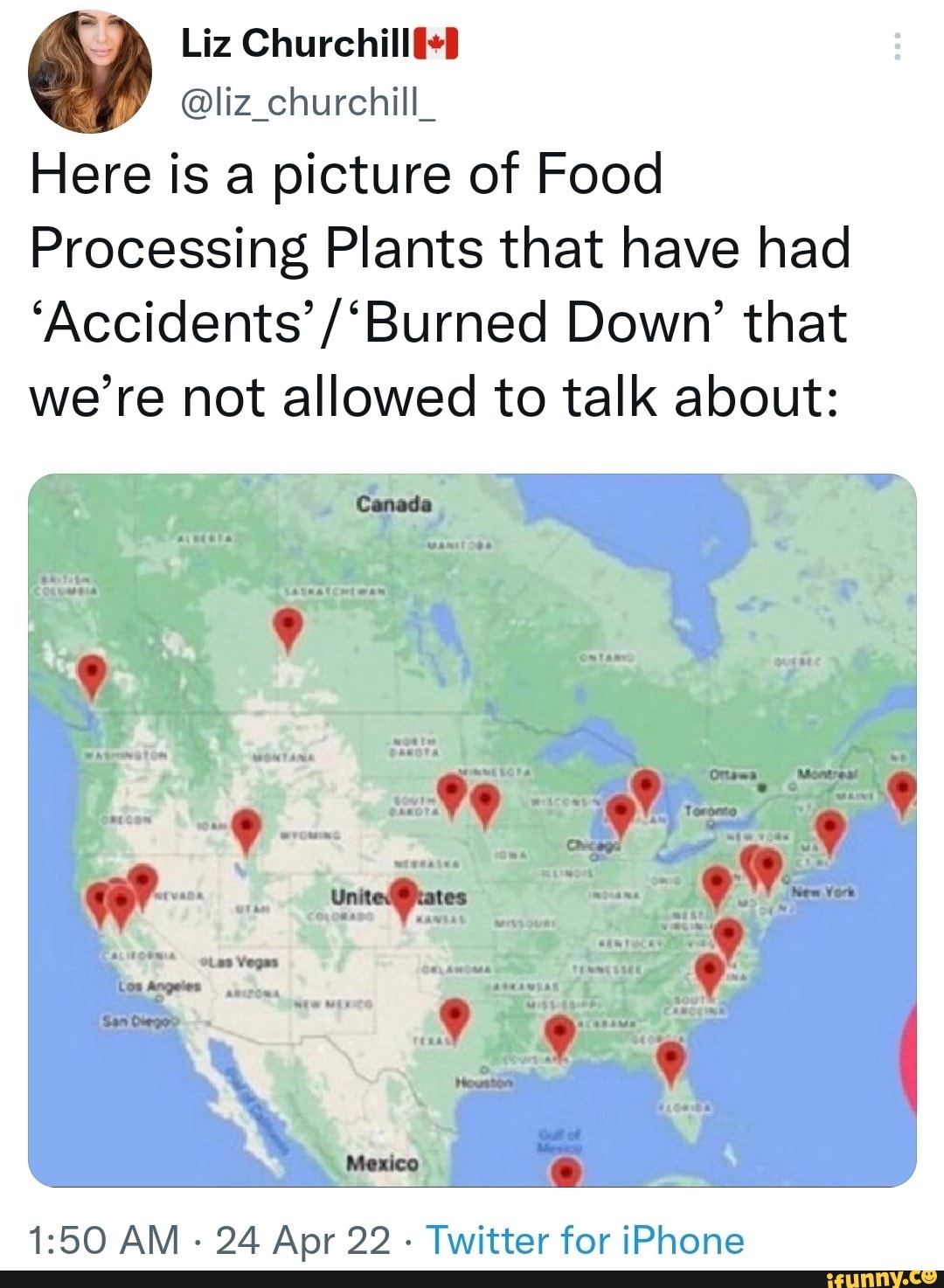 Liz Churchill liz_churchill_ Here is a picture of Food Processing Plants that have had