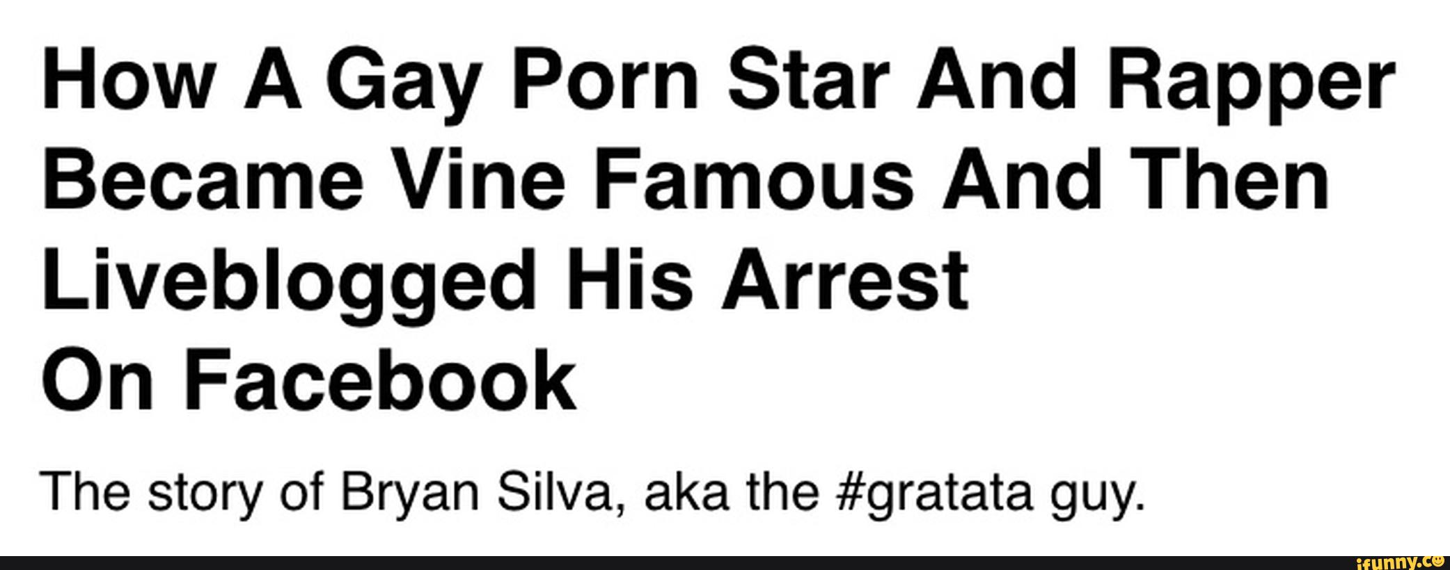 Gay Porn Star And Rapper Became Vine Famous And Then Liveblogged His Arrest...