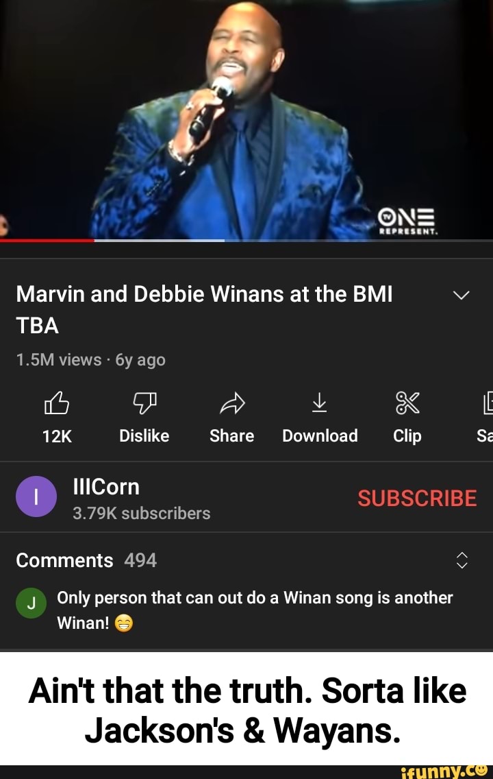 ON= Marvin and Debbie Winans at the BMI TBA 1.5M views ago ifa) aA XX