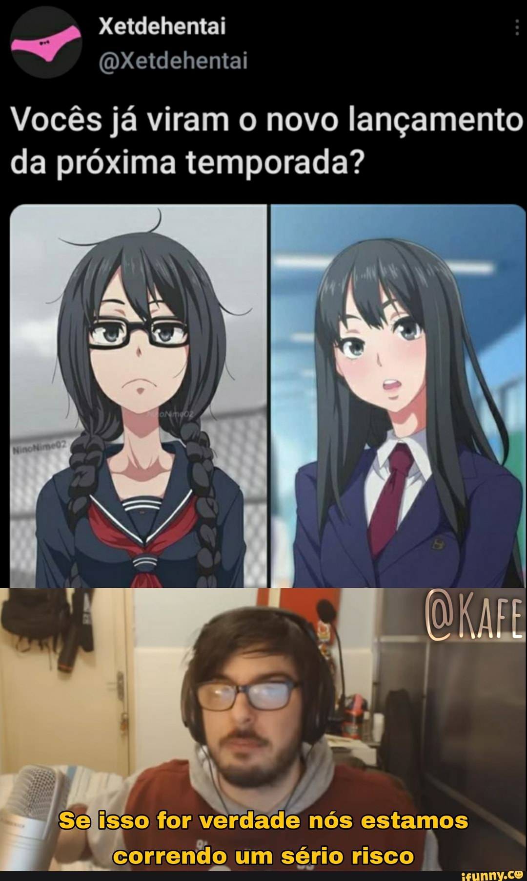 Xetdehentai
(DXetdehentai
Vocês já viram o novo lançamento da próxima temporada?
Se isso for verdade nós estamos
rrento um sério risco I