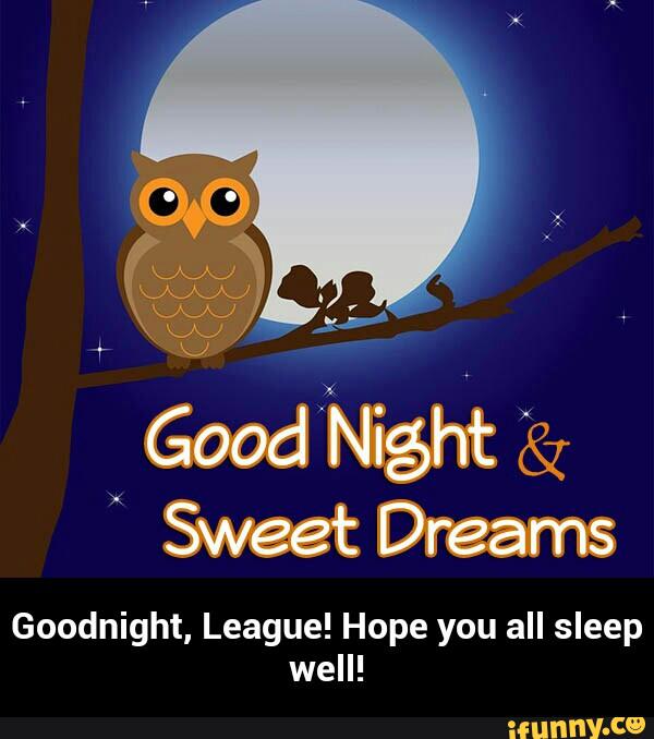 Goodnight, League! Hope You All Sleep Well! - Goodnight, League! Hope 