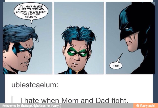 I hate when Mom and Dad fight.