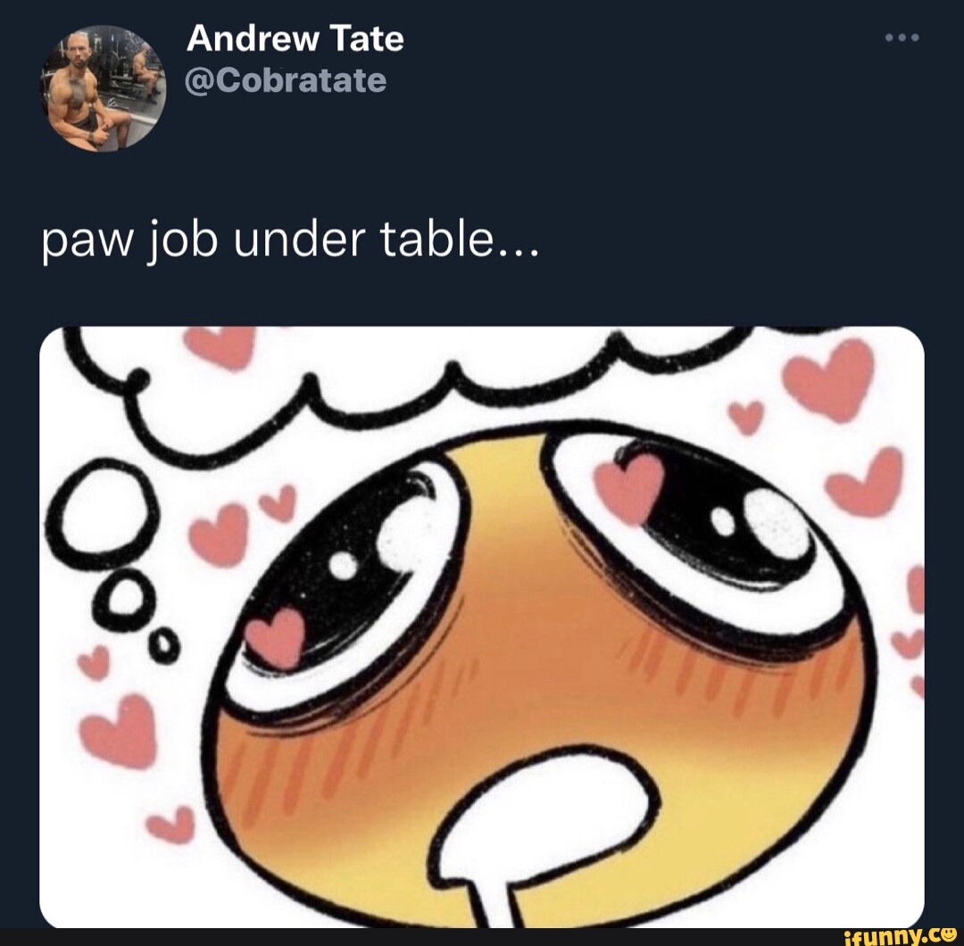 Andrew Tate Cobratate Paw Job Under Table Ifunny