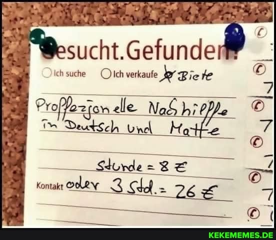ich suche Och verkaule Bie
Or ion de. hi ~Le
26