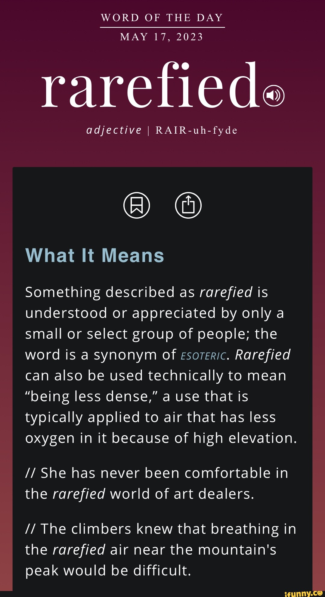 word-of-the-day-may-17-2023-rarefiede-adjective-i-rair-uh-fyde-what-it