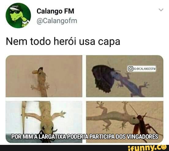 Nem todo herói usa capa
'POR MIM/A
LARGATIXA PODERIA PARTIGIPAIDOS)VINGADORES